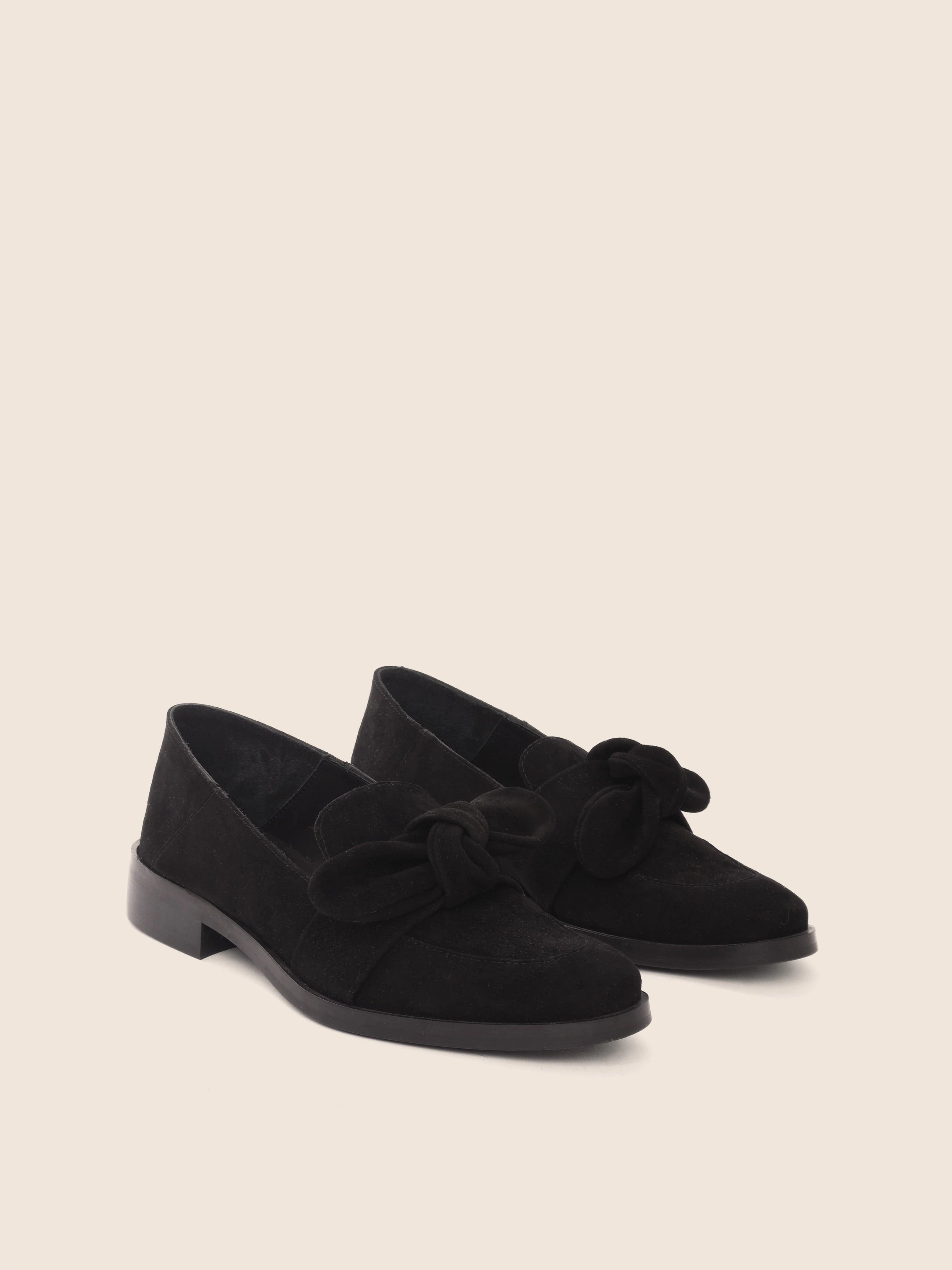 Suede Valencia Black Suede Loafer