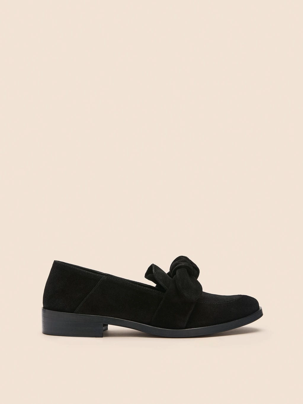 Slip-Free Shoes Charity Glow Valencia Black Suede Loafer