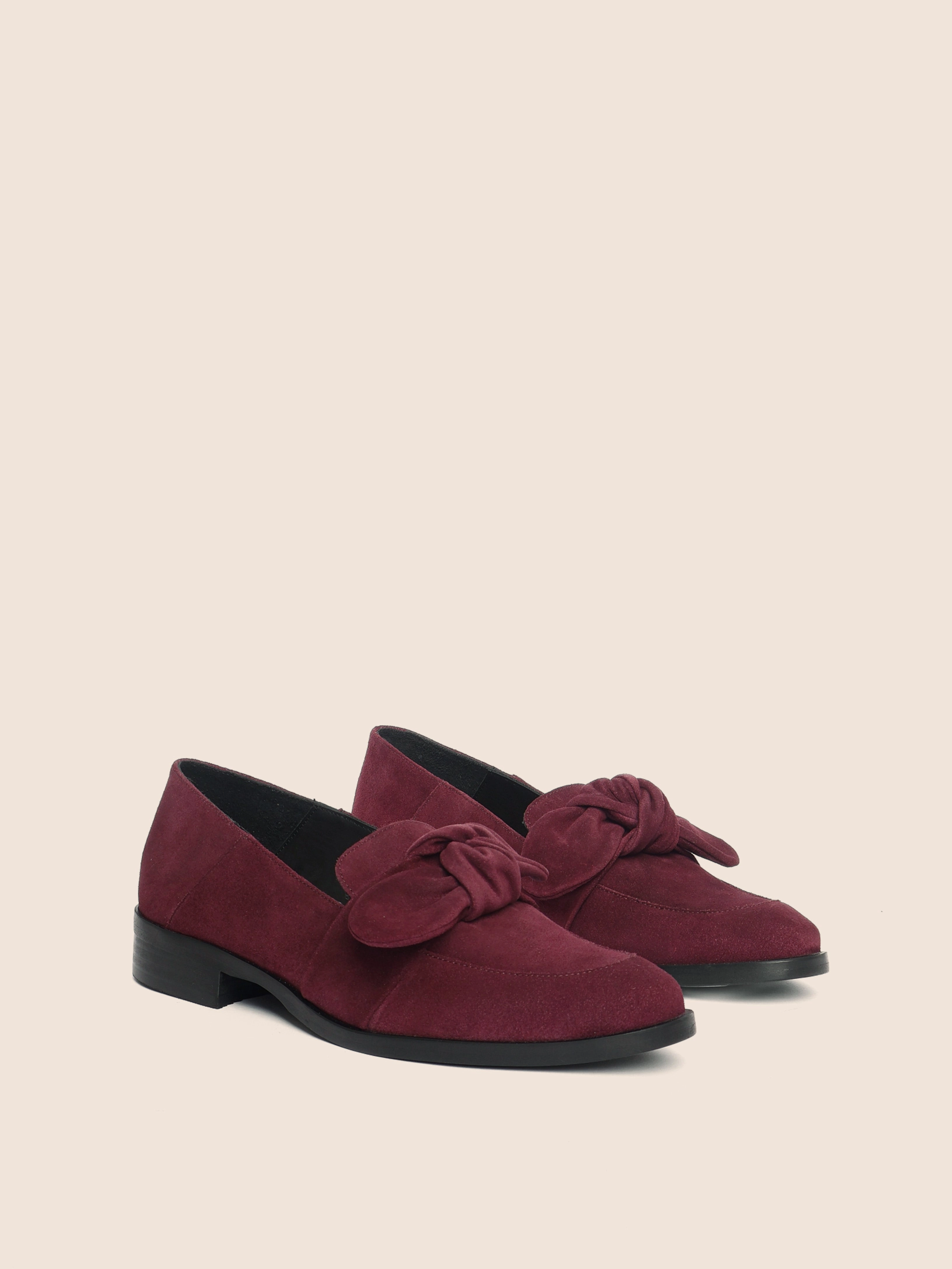 Valencia Bordeaux Loafer Rubber Sole Pollen Air