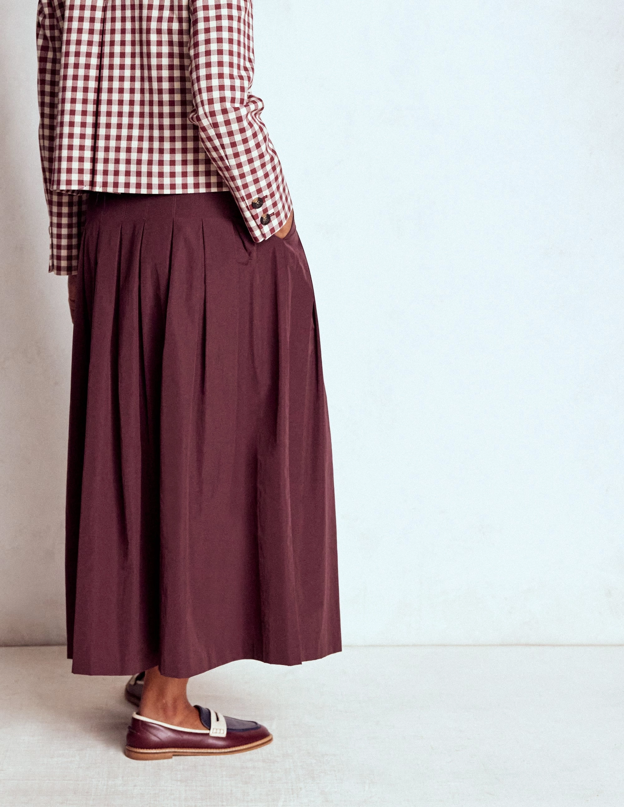 Outfit Ideas Valentina Taffeta Midi Skirt-Deep Wisteria