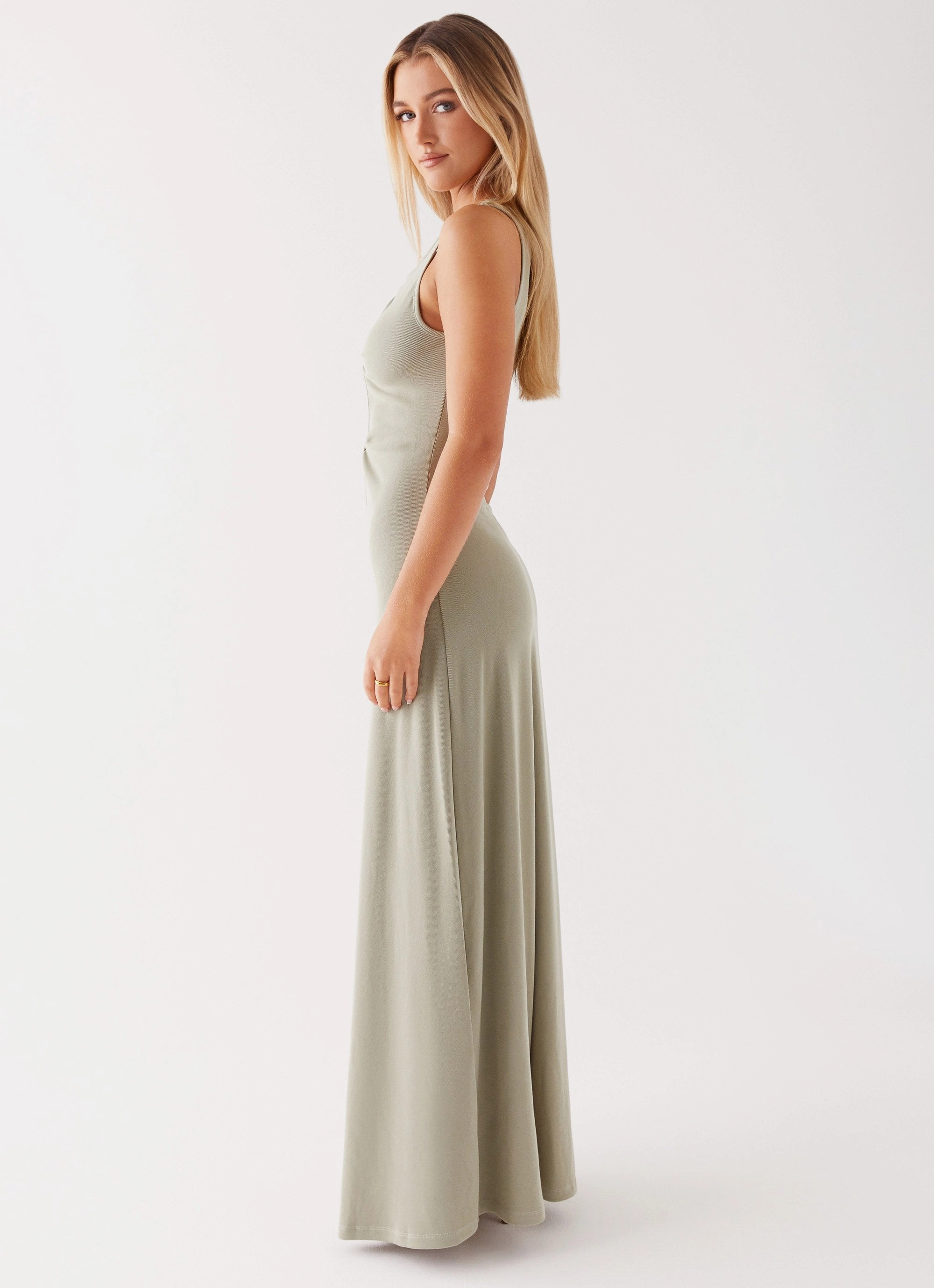 Valli Maxi Dress - Sage Lace Soft Lightweight and Breezy