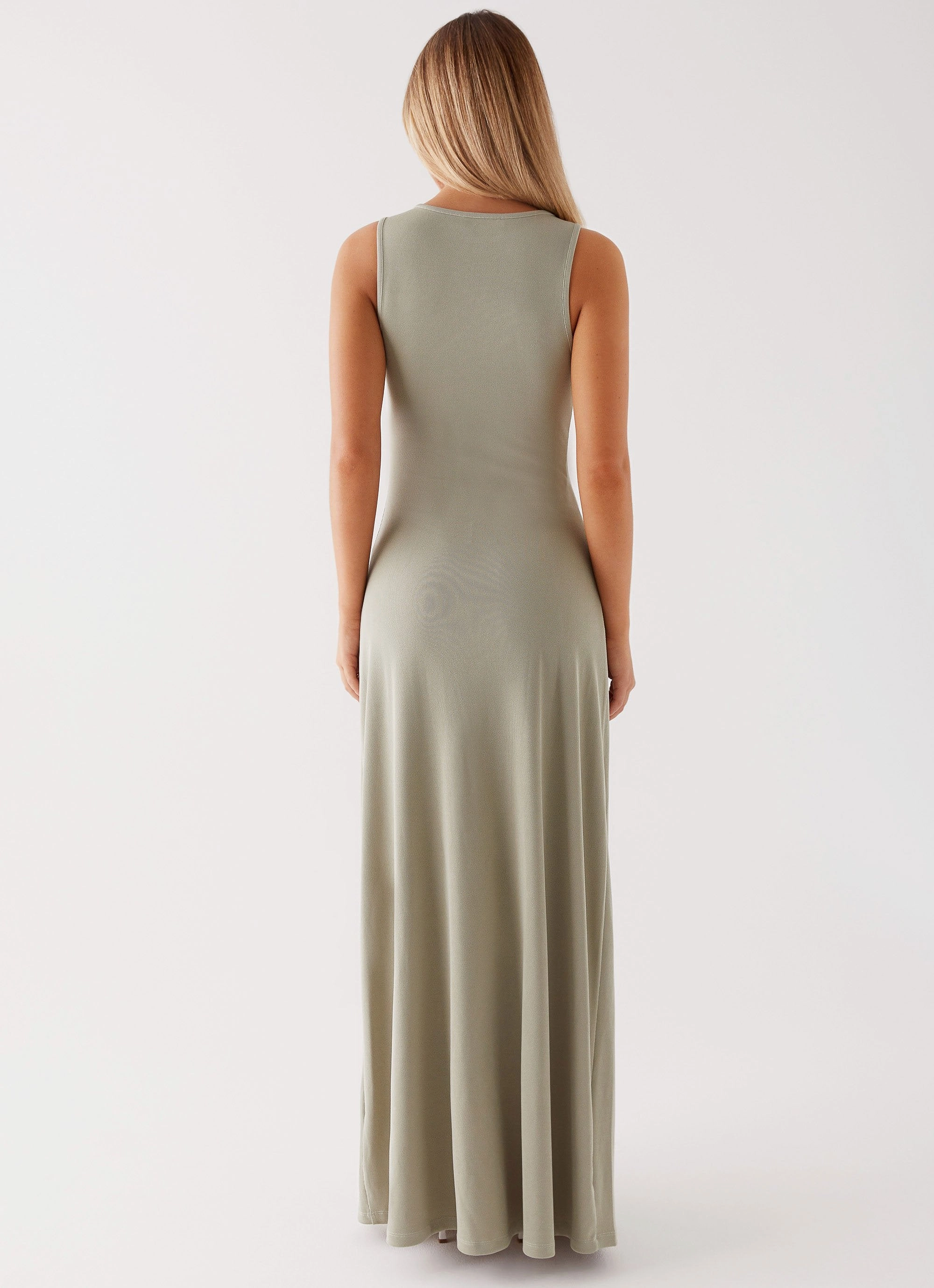 Grass Soft Curve Friendly Valli Maxi Dress - Sage