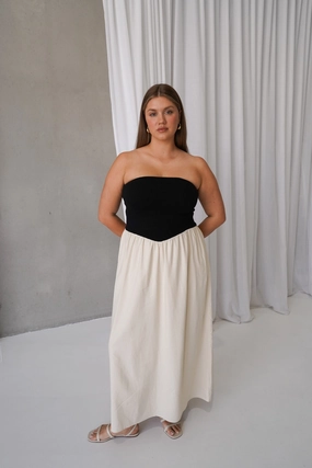 Bold Look VELLA DRESS NEUTRAL/BLACK