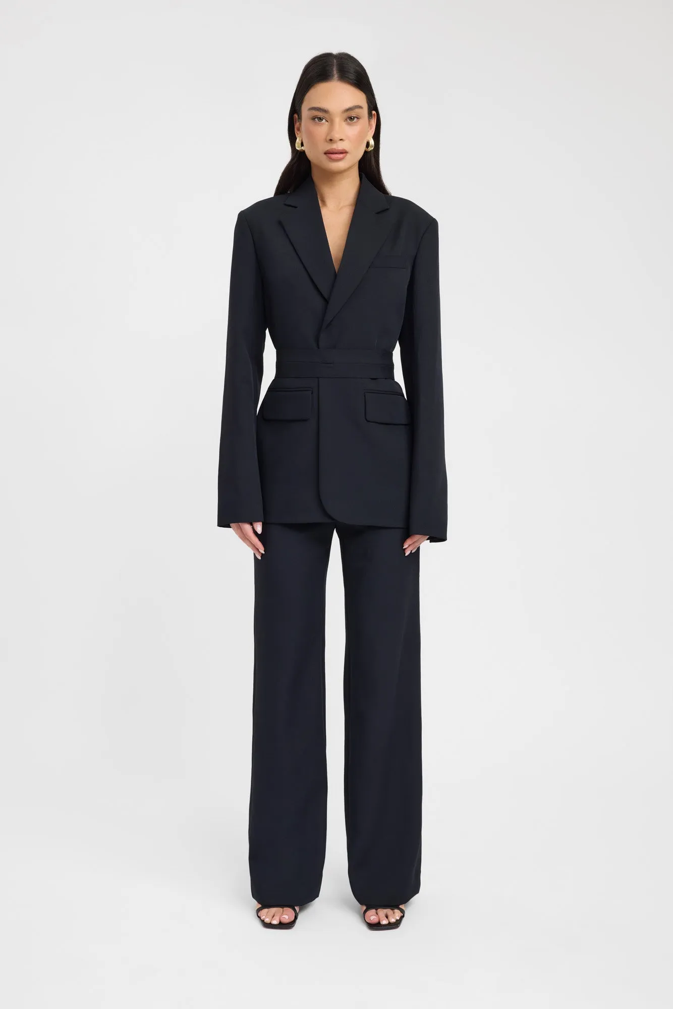 Ariel Button Blazer Clean Fit Everyday Layer Style