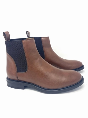 Mid Cut Oscar Chelsea Boot in Tan from Novacas