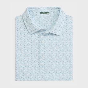 Optimal Airflow Texture Downhill Delight Printed Performance Polo