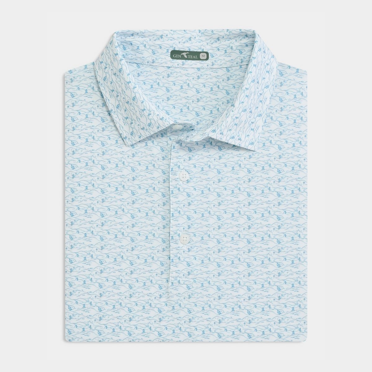 Outdoor Vibe Timeless Look Downhill Delight Printed Performance Polo