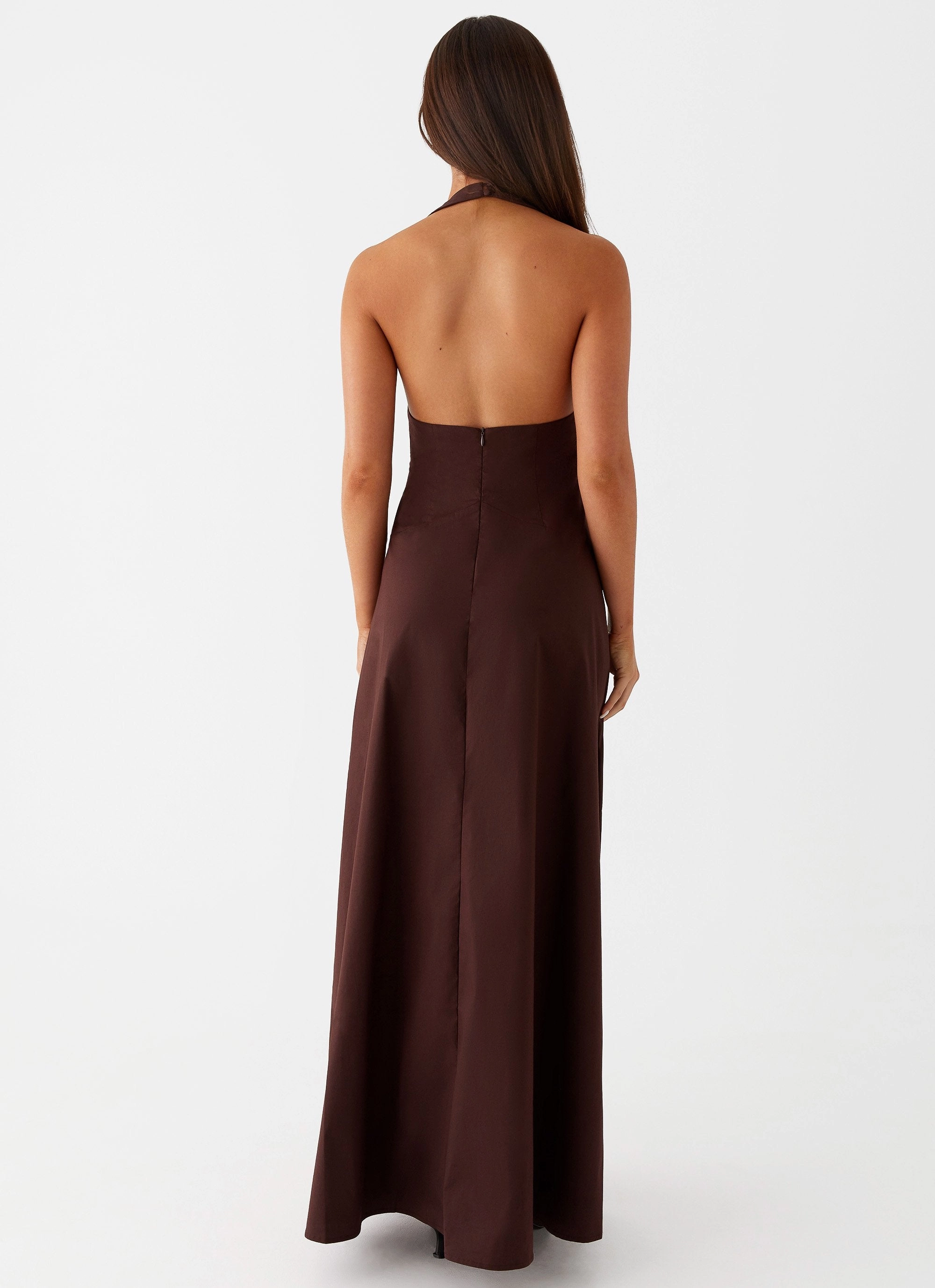 Vestige Maxi Dress - Chocolate Modern Waistband