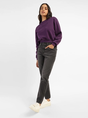 Comfy Home Comfort Weekend Getaway Women's 724 Grey Straight Fit High Rise Jeans