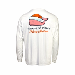 Vineyard Vines x Whataburger Holiday Whale Long Sleeve Tee Casual Sweater Elasticated Hem
