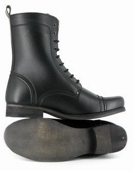 Vintage Boot in Black from Vegetarian Shoes Comfortable Touch