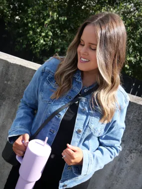 Wakee Jamie Denim Jacket Versatile Layering Weight NoiseFreeFabric