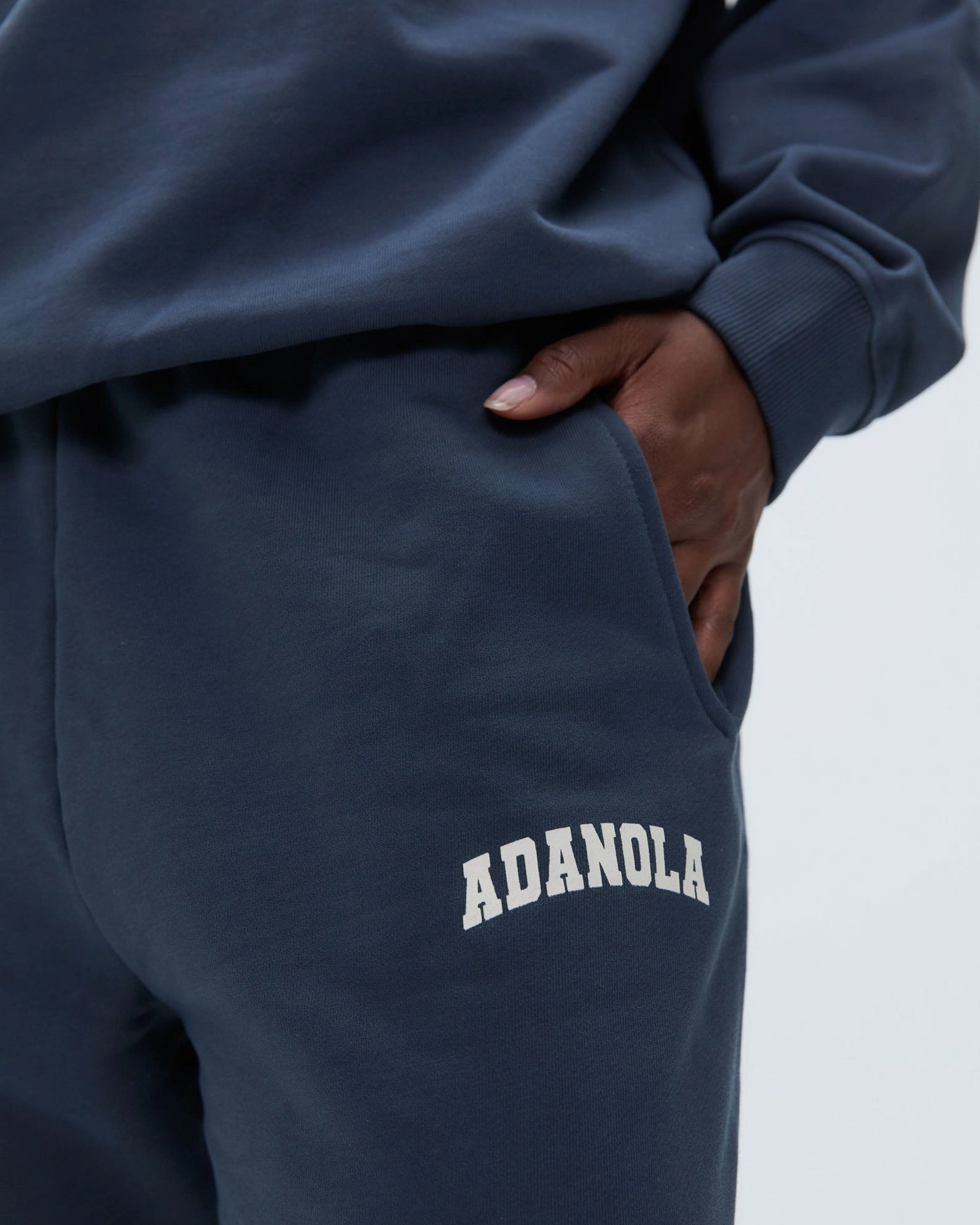 Travel Ready Fit Tough Materials Varsity Sweatpants - Washed Midnight Blue