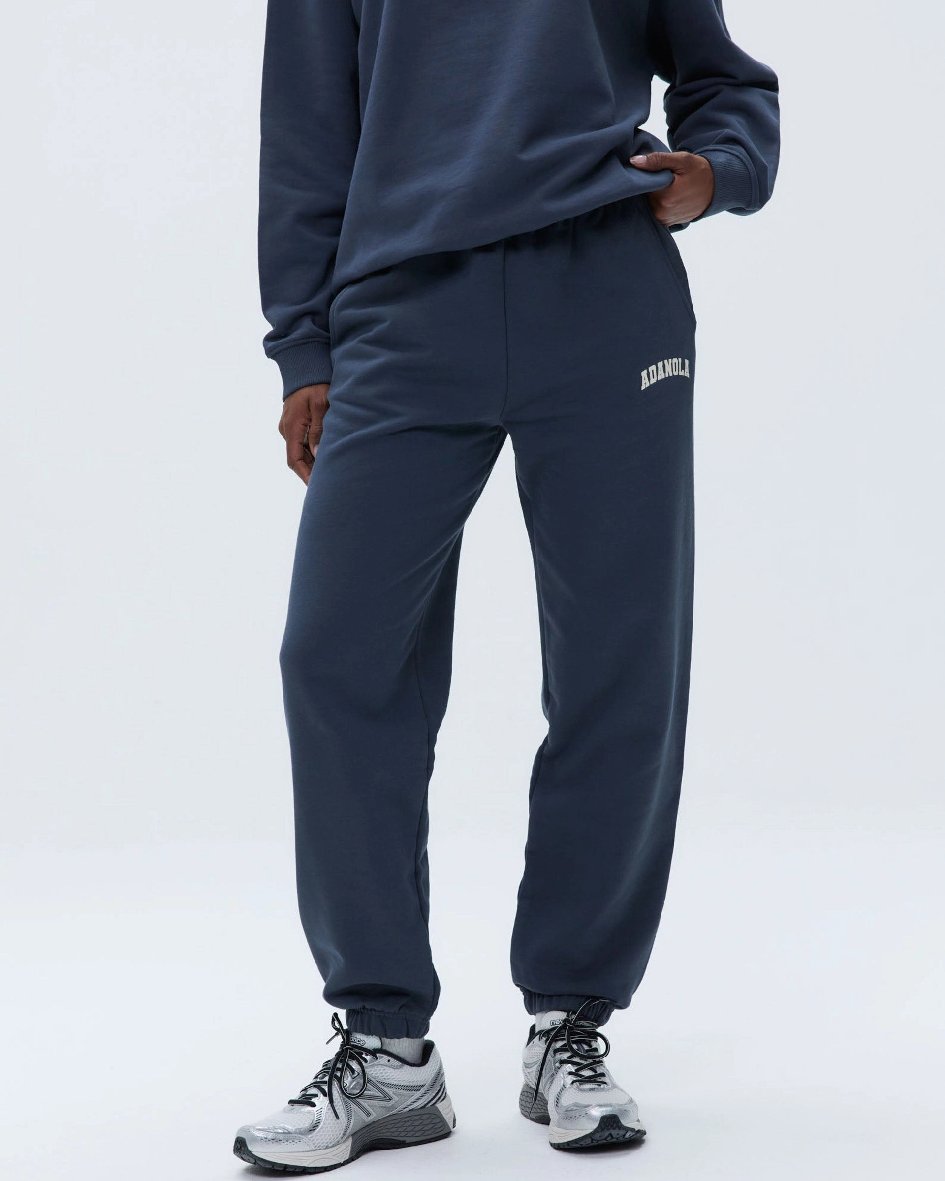 Varsity Sweatpants - Washed Midnight Blue Dynamic Motion