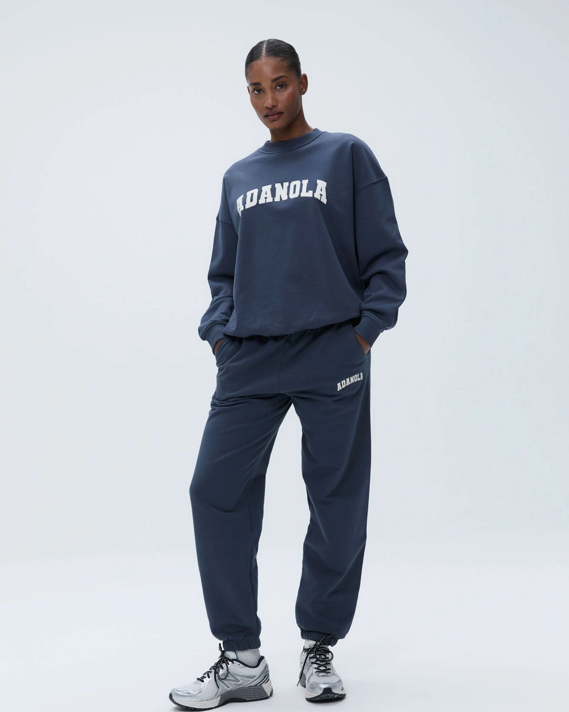 EasyCareFabric Varsity Sweatpants - Washed Midnight Blue