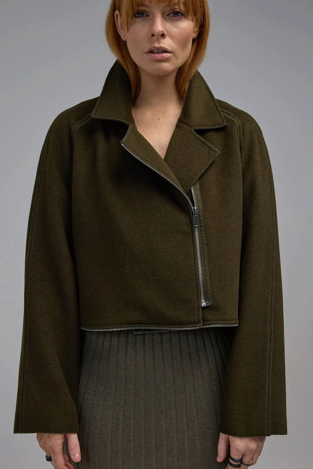 Cool Climate Smooth Zipper Action dref by d - DD0410 Beech Jacket