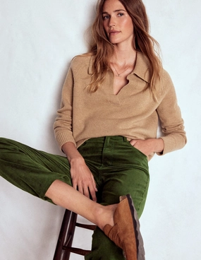 Velveteen Straight Jeans-Douglas Fir Stretch Flex Modern Waist