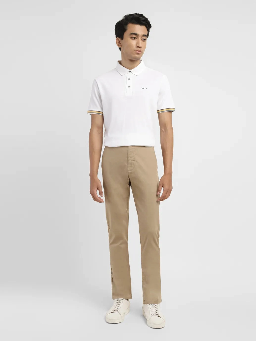 Reflective accents Shape Flex Men's 513 Khaki Slim Fit Chinos
