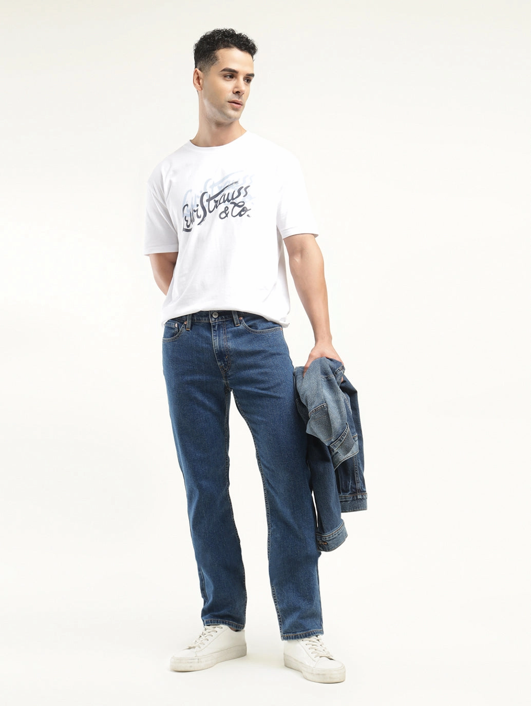 Men's 511 Indigo Slim Fit Mid Rise Jeans Versatile Design