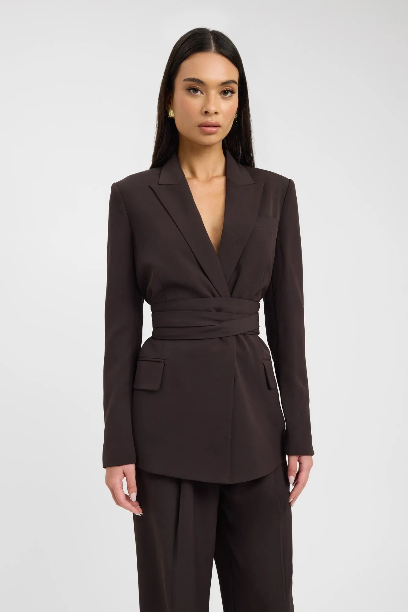 Opal Blazer Sporty Touch Belted Style