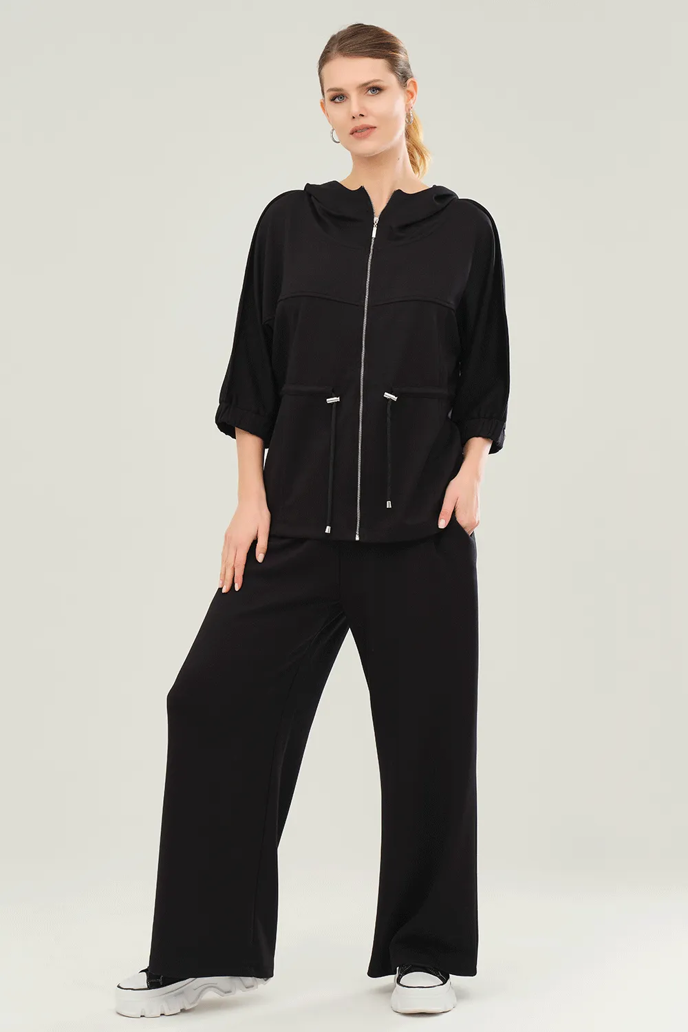 Ever Sassy - 13501 Toggle Weekend Jacket Cool Tone Quick Dry Material