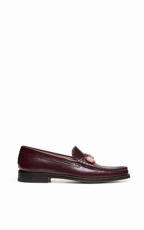 Melchora Stone Loafer in Bordeaux Leather Market Walk