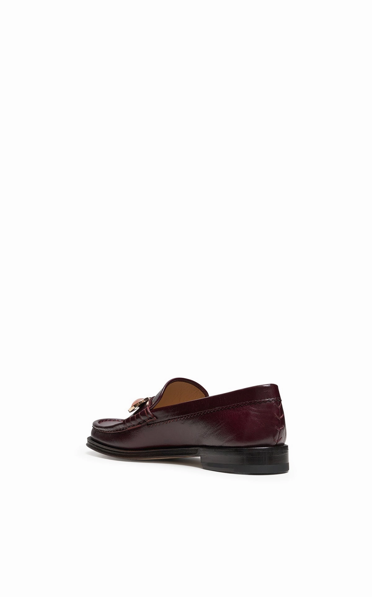 Premium Quality Melchora Stone Loafer in Bordeaux Leather