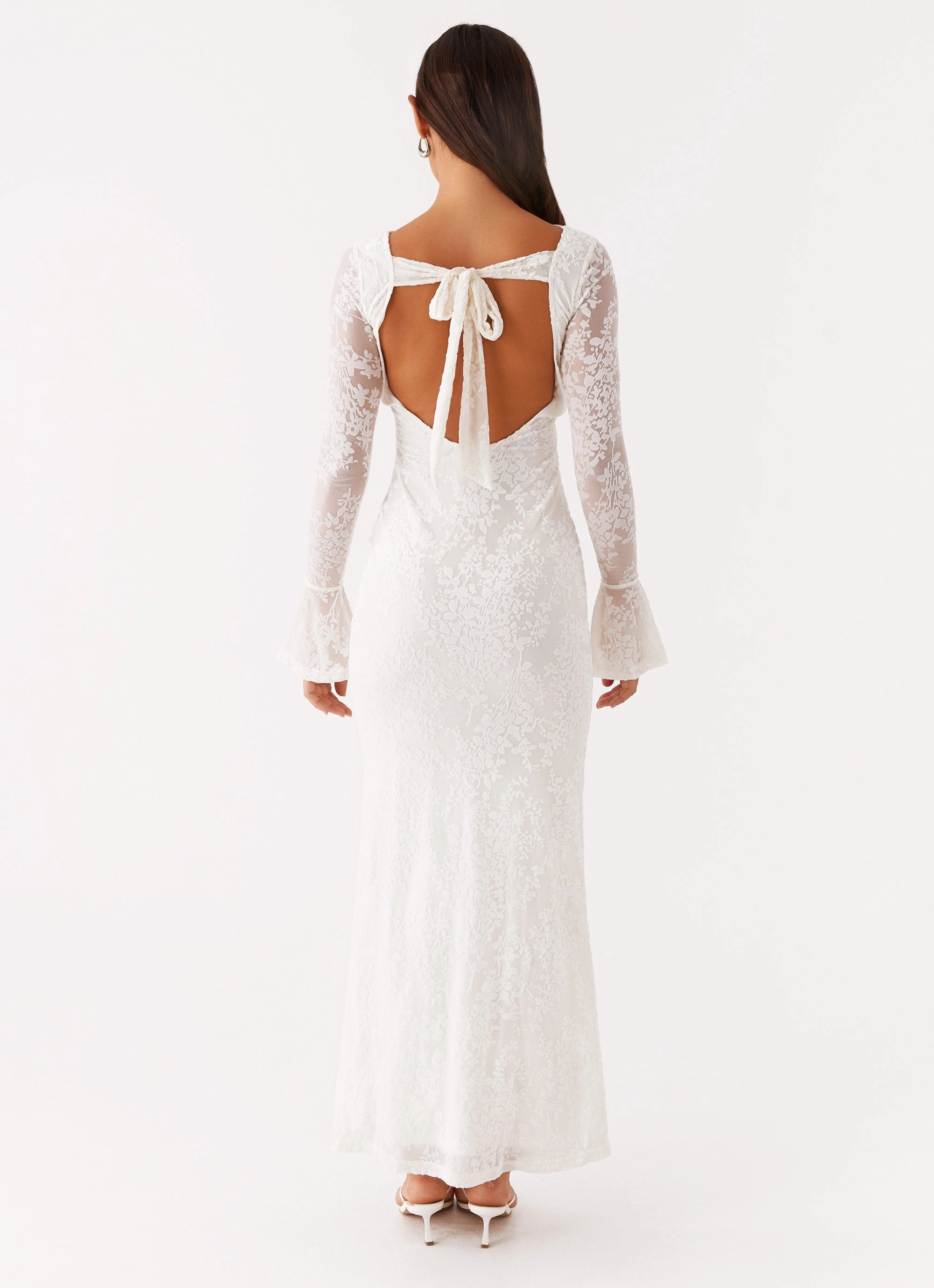 Lounge Vibes Soft Cut Thriving Maxi Dress - White