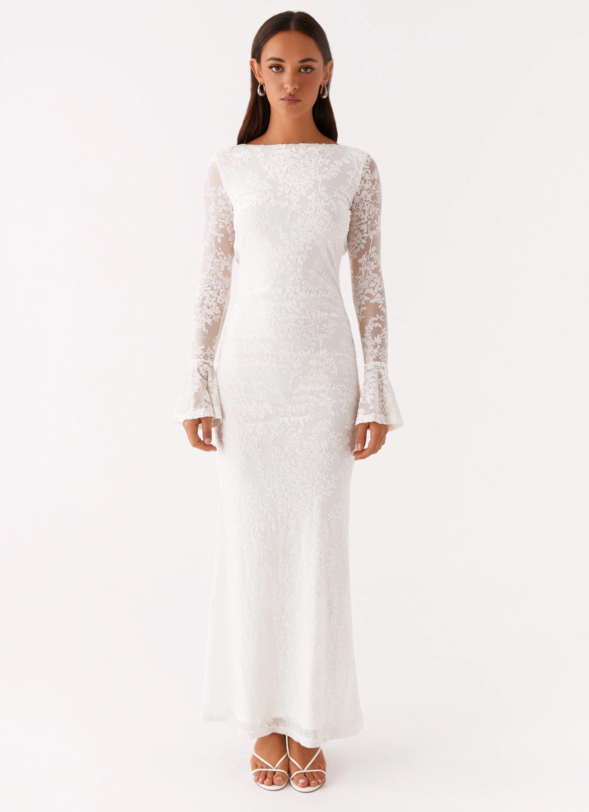 Statement-Piece Flexible Style Thriving Maxi Dress - White