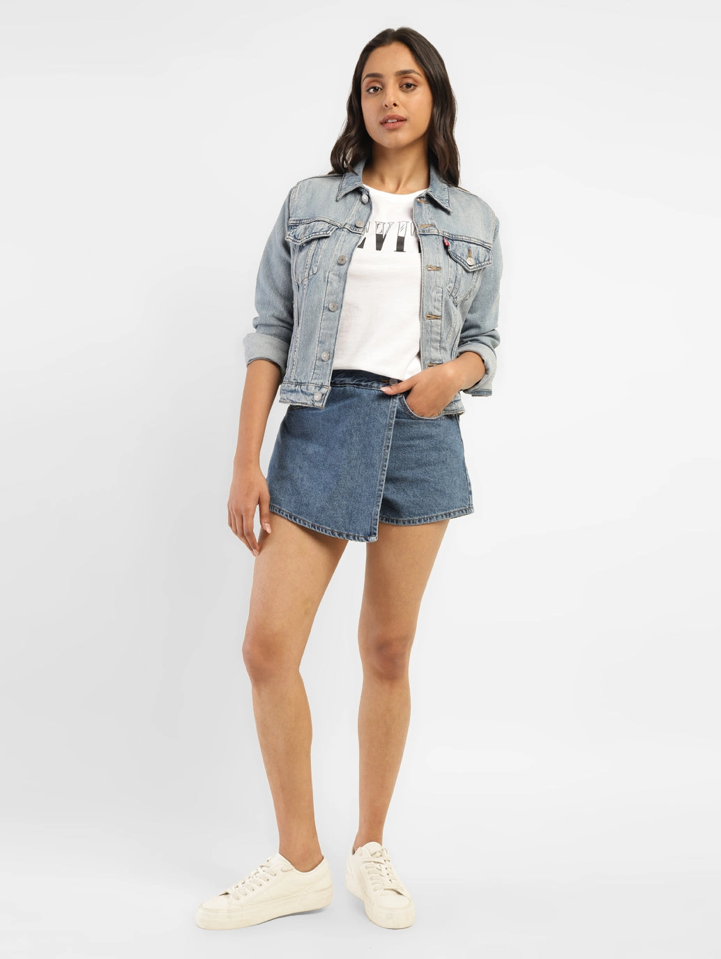 Modern Design Women's High Rise Navy?Regular Fit Skort