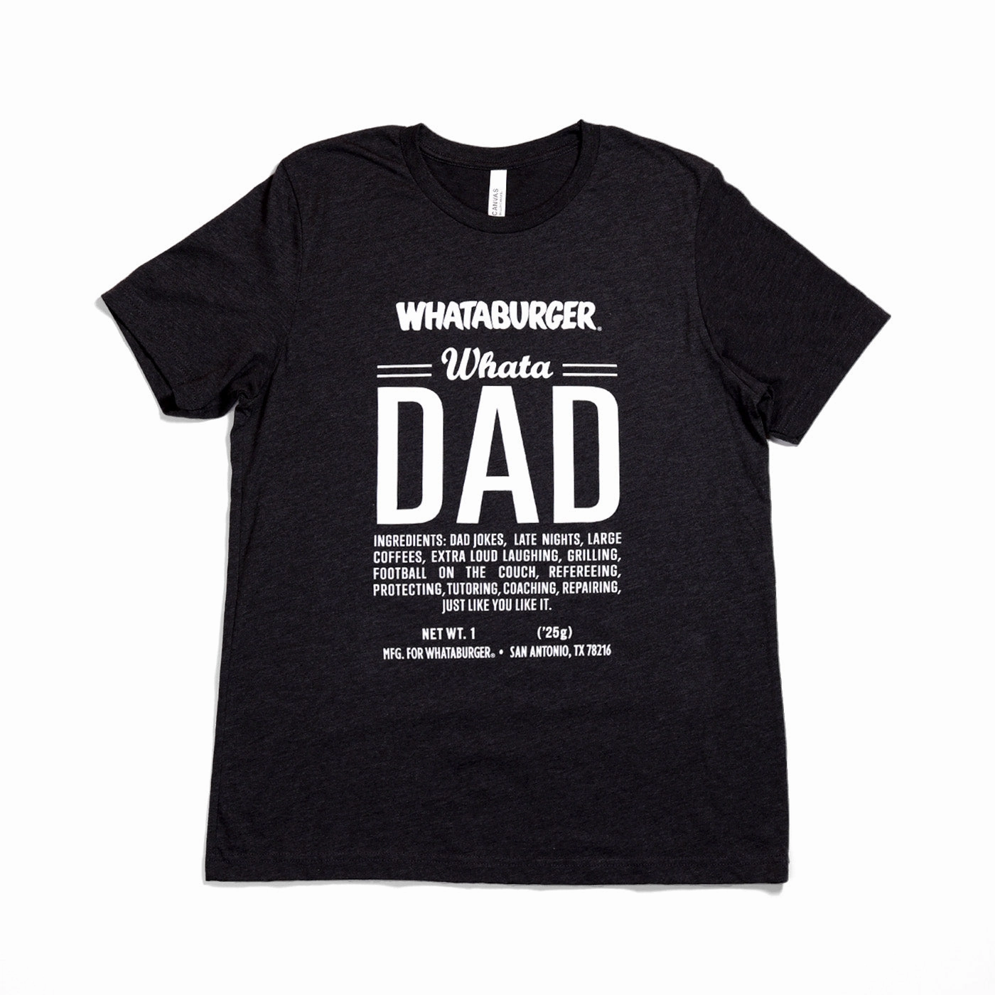 Contrast Stitching Biodegradable Fiber Composition WhataDad Ingredient Tee