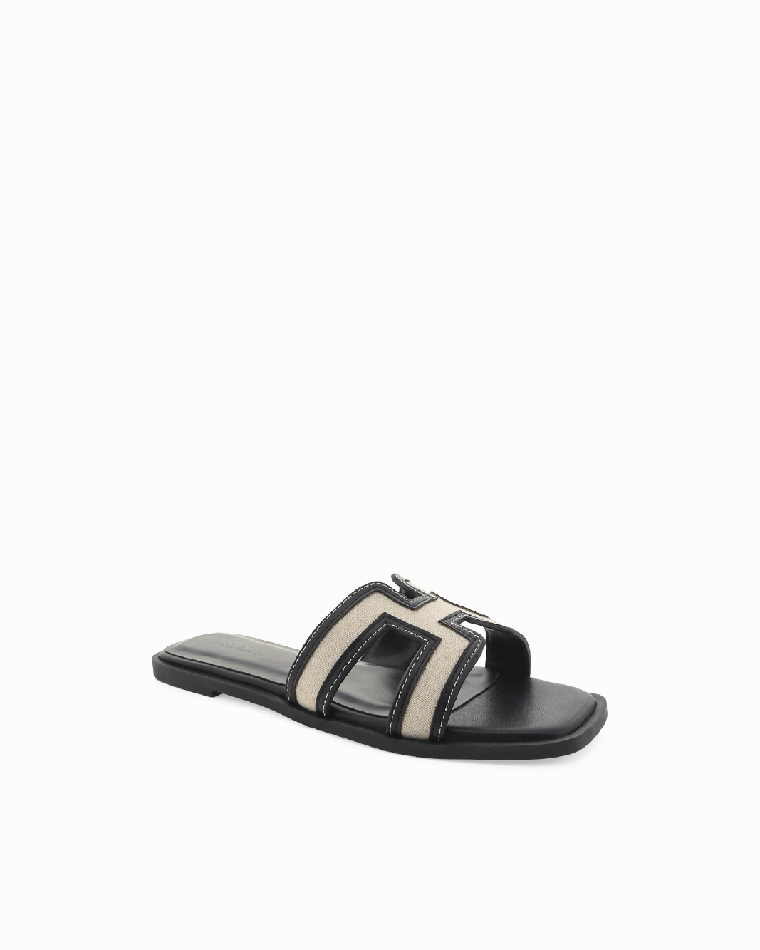 Quick Buckle Thermo Adjustable Straps GORDY WIDE FIT - WHEAT LINEN-BLACK