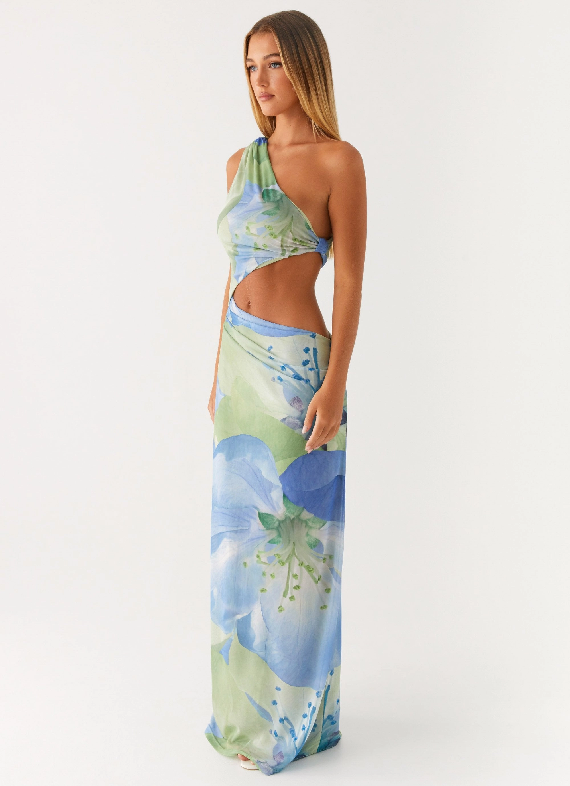 Wilder Maxi Dress - Flower Print Polite Tone