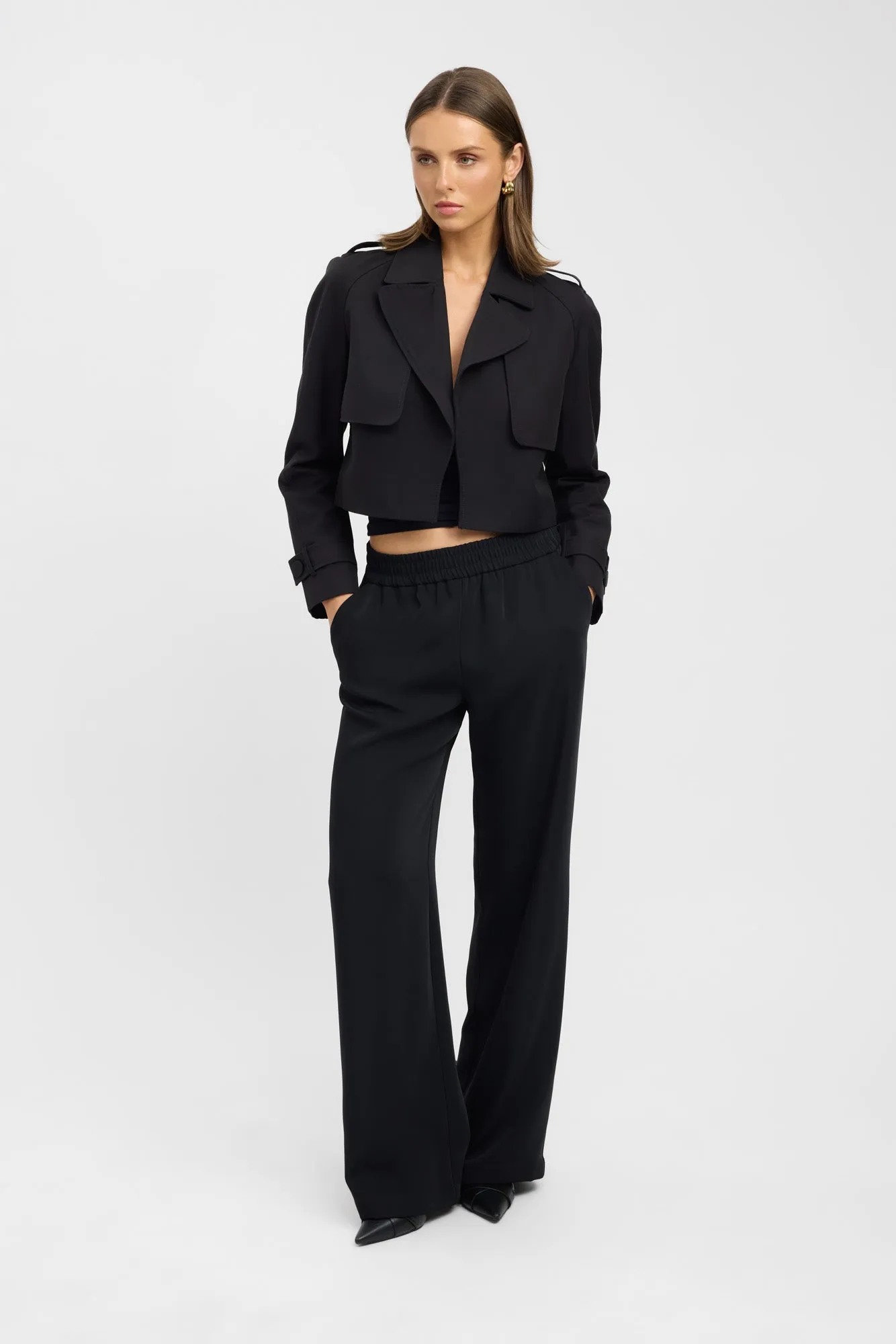 Willa Cropped Trench Odor Resistant Glow In The Dark Trim