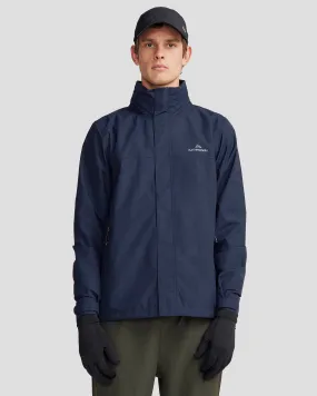 Men's Andulo 2-layer Rain Jacket - Pure Navy Layered Ventilation Panels Thermal Lined