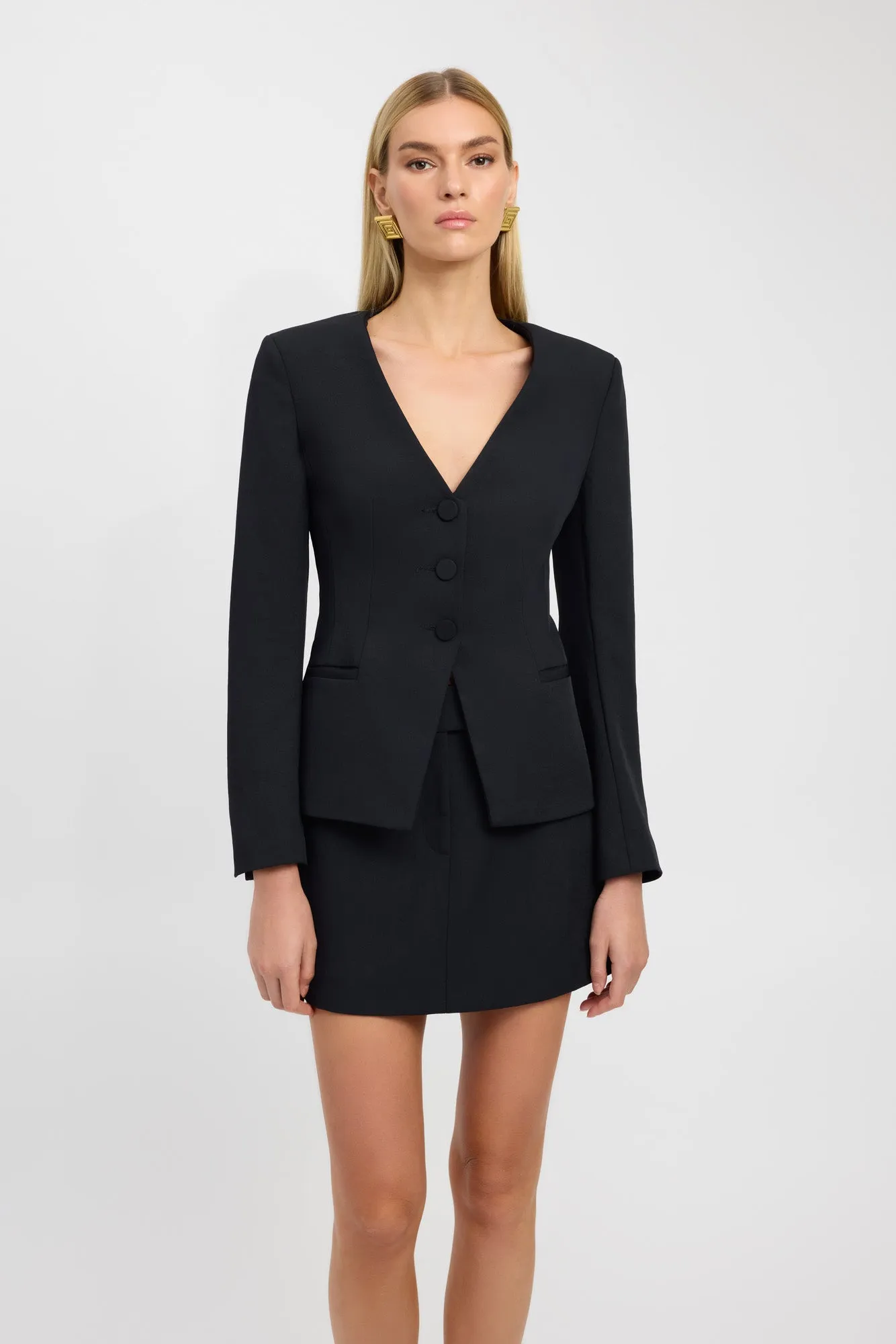 All Day Wear Four Way Stretch Ariel Vee Jacket