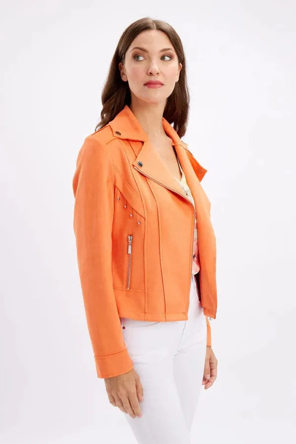 Frank Lyman - 246214U Soft Zip Jacket Flexible Comfort Dry Weather Look