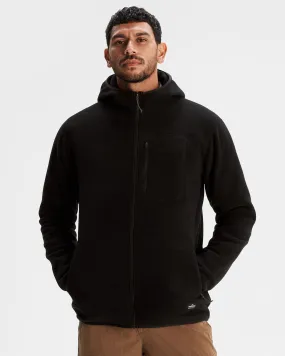 DoubleLayeredEdges Elastic Cuff Adjustment Ridge Retro 200 Primaloft Men's Jacket - Black