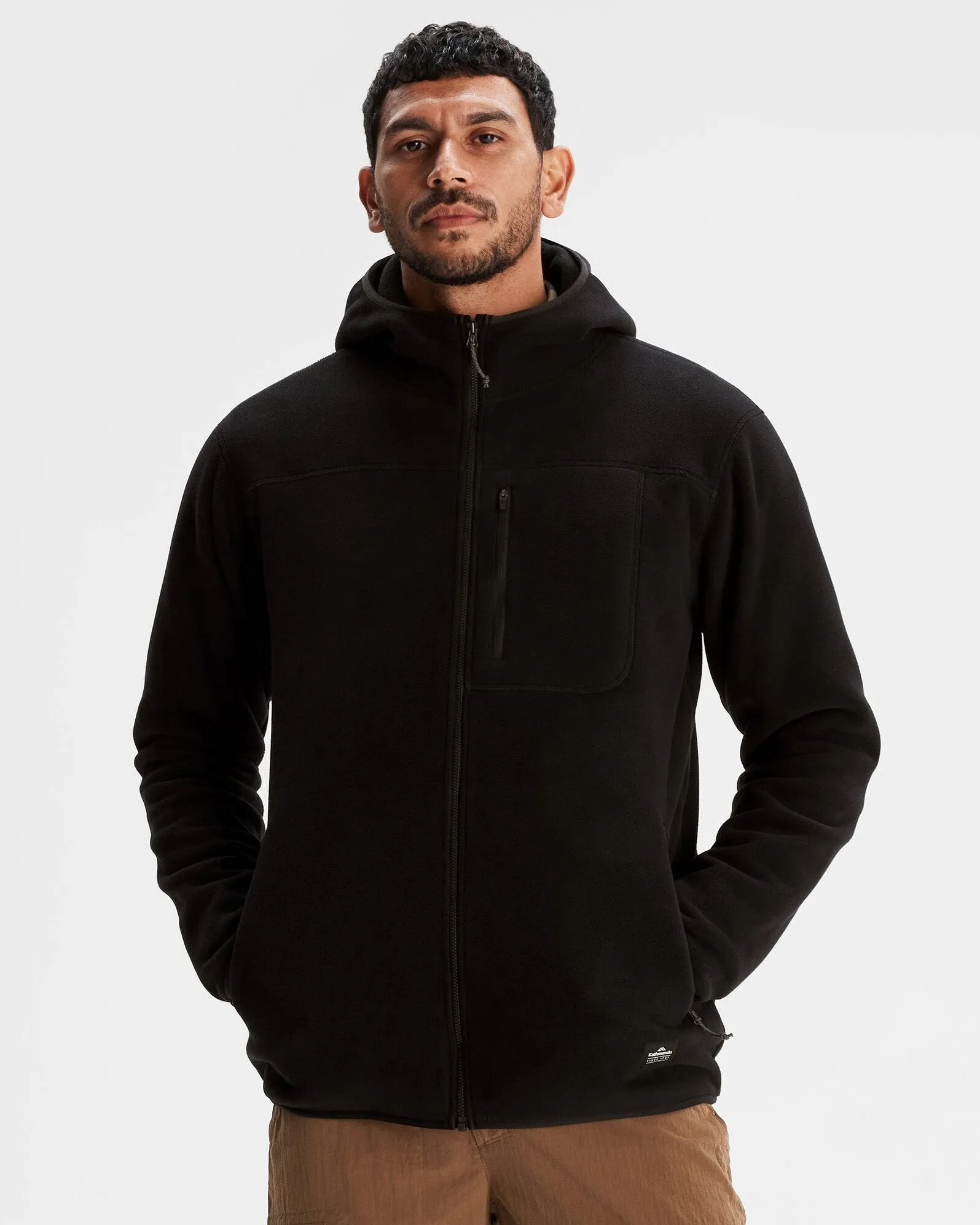 DoubleLayeredEdges Elastic Cuff Adjustment Ridge Retro 200 Primaloft Men's Jacket - Black