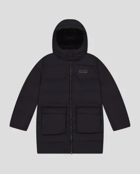 Waterproof Coating Women's Epiq Down Heritage Parka Jacket - Black Stingray