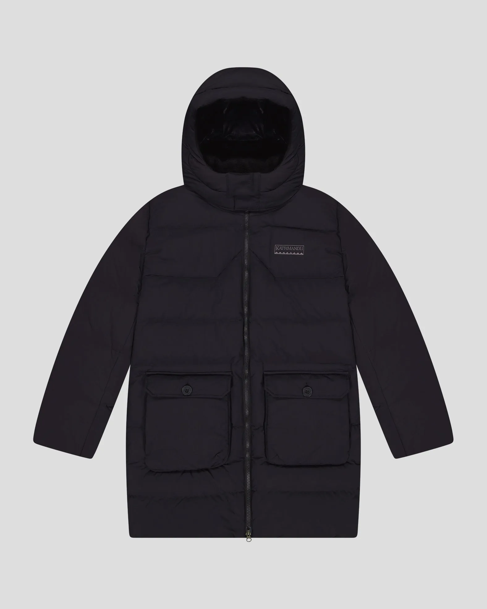 Bold Statement Luxury Appeal Women's Epiq Down Heritage Parka Jacket - Black Stingray