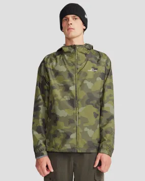 Winter Fashion NonIrritatingSeams Pocket-it 2L Men's Rain Jacket v4 - Light Moss Tree Camo Print