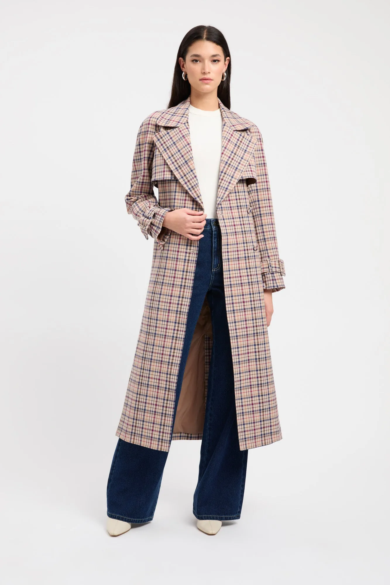 Soft Touch Texture Outdoor Adventure Winnie Check Trench