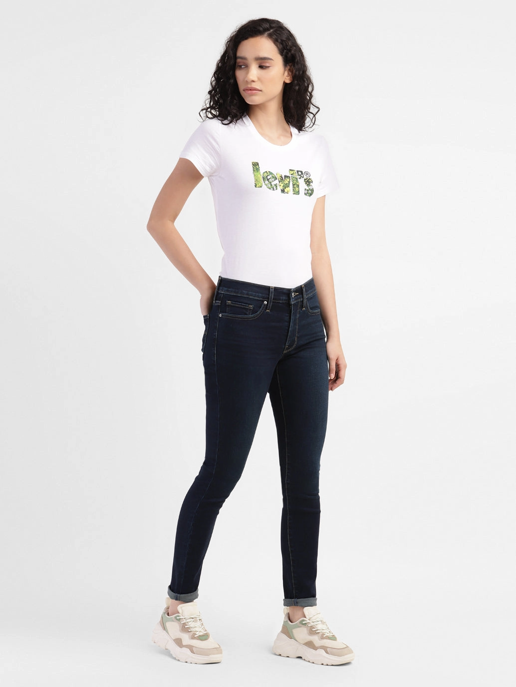 Popular Style Always Fits Women's 311 Blue Skinny Fit Mid Rise Jeans