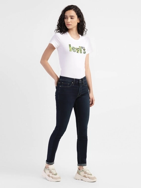 Core Layer Party Look Urban Explorer Women's 311 Blue Skinny Fit Mid Rise Jeans