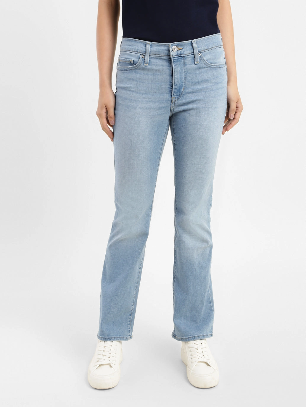 Classic Comfort Weekend Style Casual Parent Style Women's 315 Blue Flared Fit High Rise Jeans