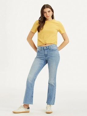 Smooth Breathable Comfy Fit Women's 315 Blue Flared Fit High Rise Jeans