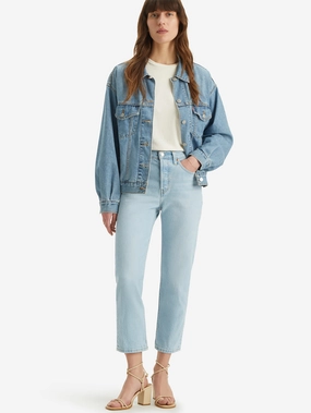 Shopping Day Outdoor Enthusiast Women's 501 Blue Straight Fit Mid Rise Jeans