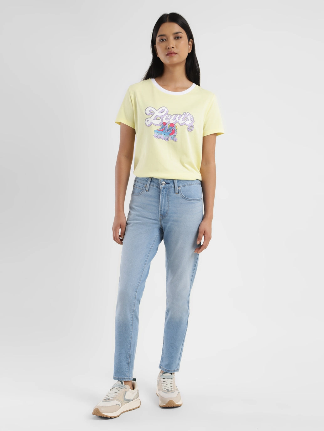 Women's 711 Blue Skinny Fit Mid Rise Jeans Casual Design