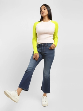 Winter Warmth Professional Wear Women's 715 Blue Flared Fit Mid Rise Jeans